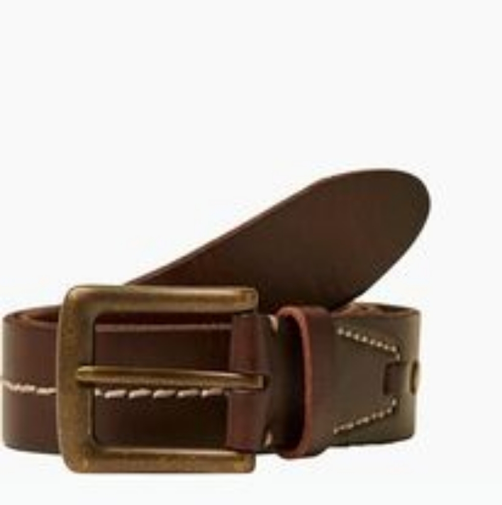 Fat Face Men's Italian Leather Stitch Belt